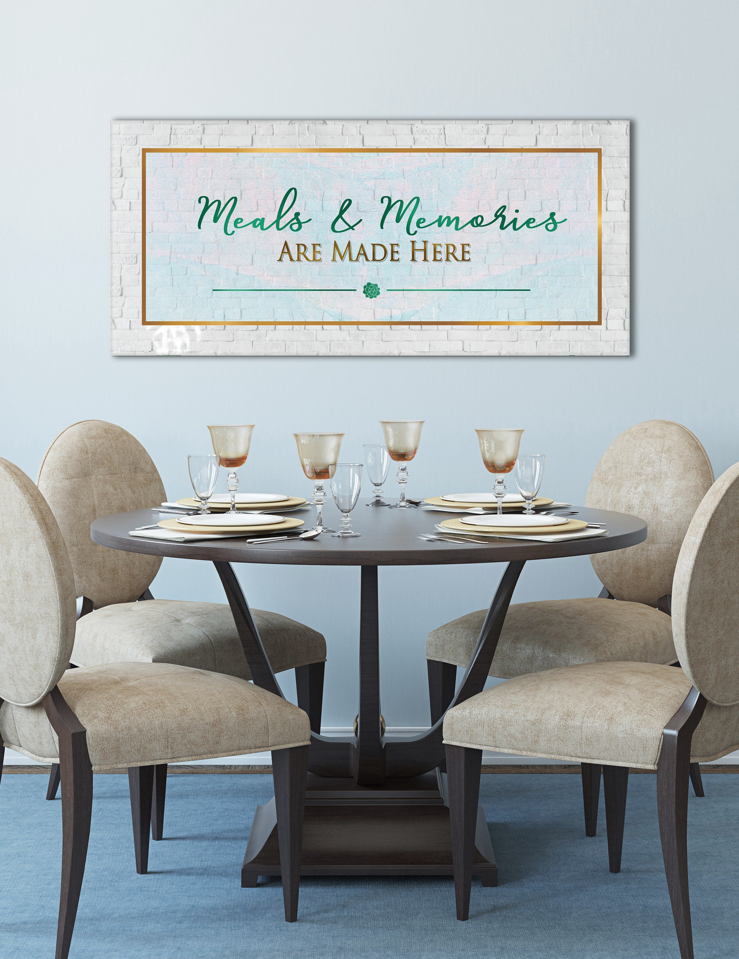 Hot Deal! Kitchen Wall Art - Meals And Memories with Wood Frame, Ready To Hang