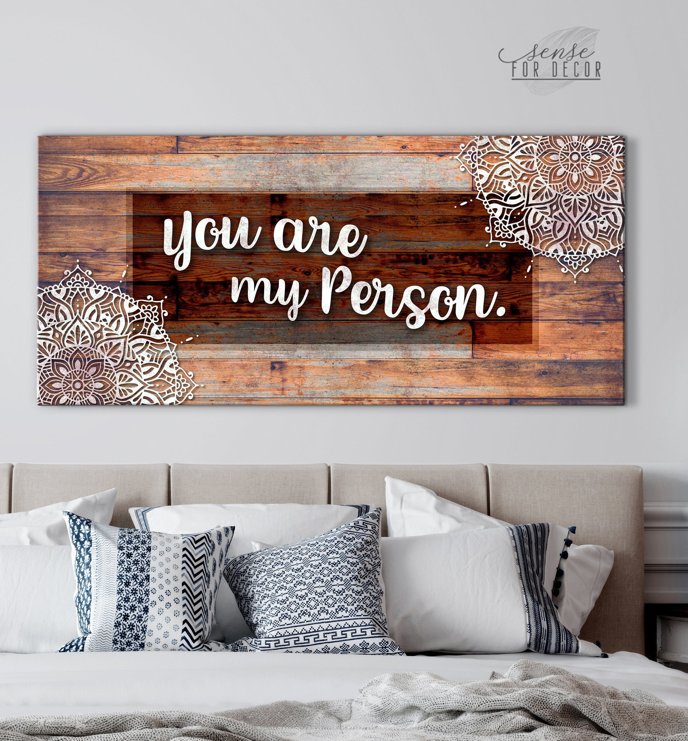 High - Quality Couples Wall Art 'You Are My Favorite Person' V3 with Wood Frame, Ready to Hang
