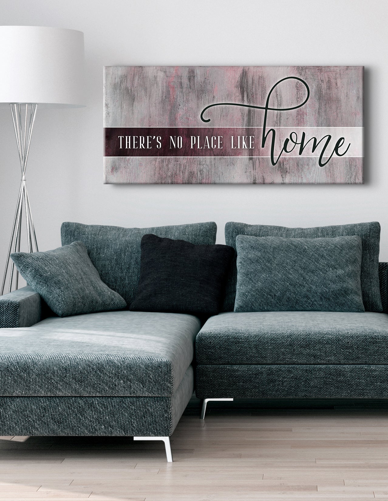 Hot Deal! High - quality Wood - framed 'There's No Place Like Home V3' Wall Art Ready to Hang