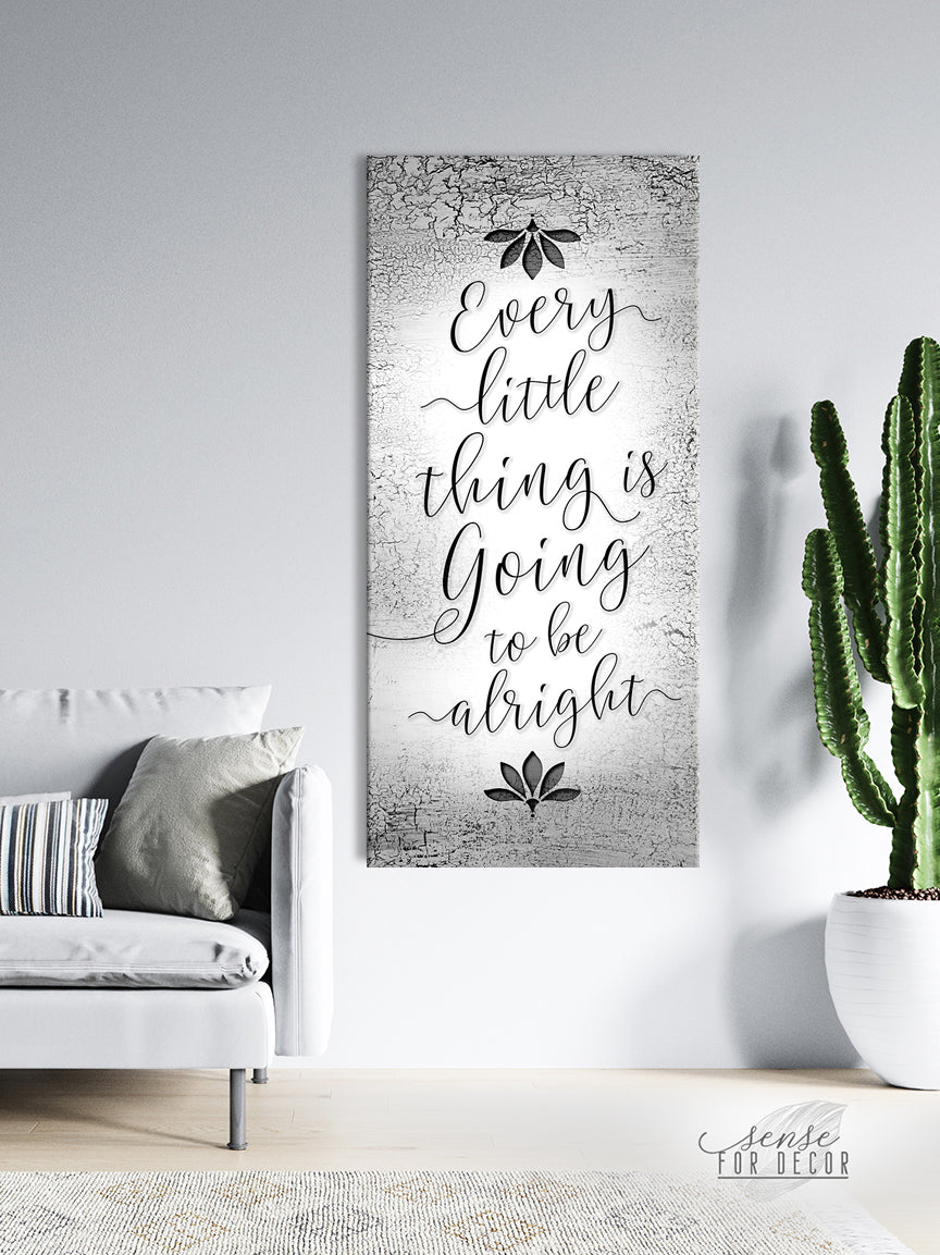 Ready-to-Hang Inspire Wall Art: Everything Will Be Okay (Wood Frame)