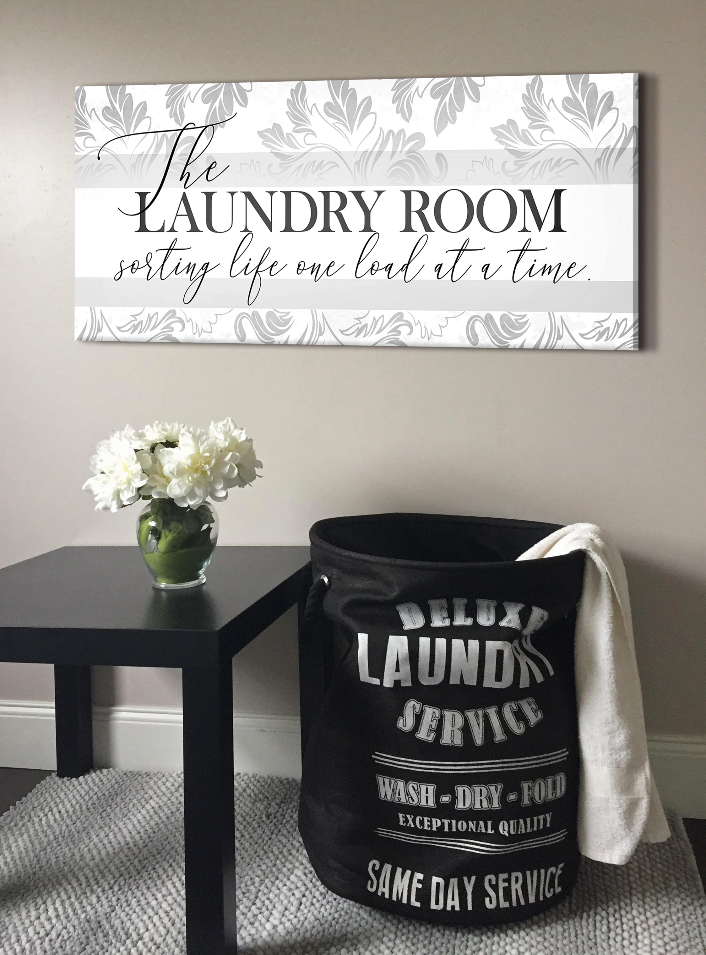 Hot Deal! Ready-To-Hang Wood Frame Laundry Room Wall Art