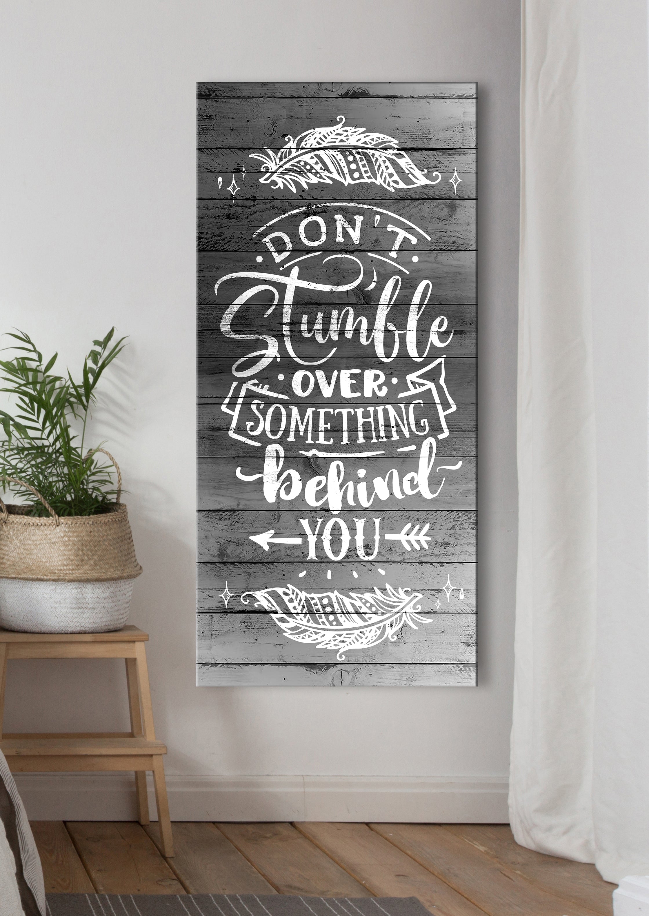 Ready-to-Hang Wood Frame Home Wall Art: Don't Look Back! Get 20% Off When You Buy 2
