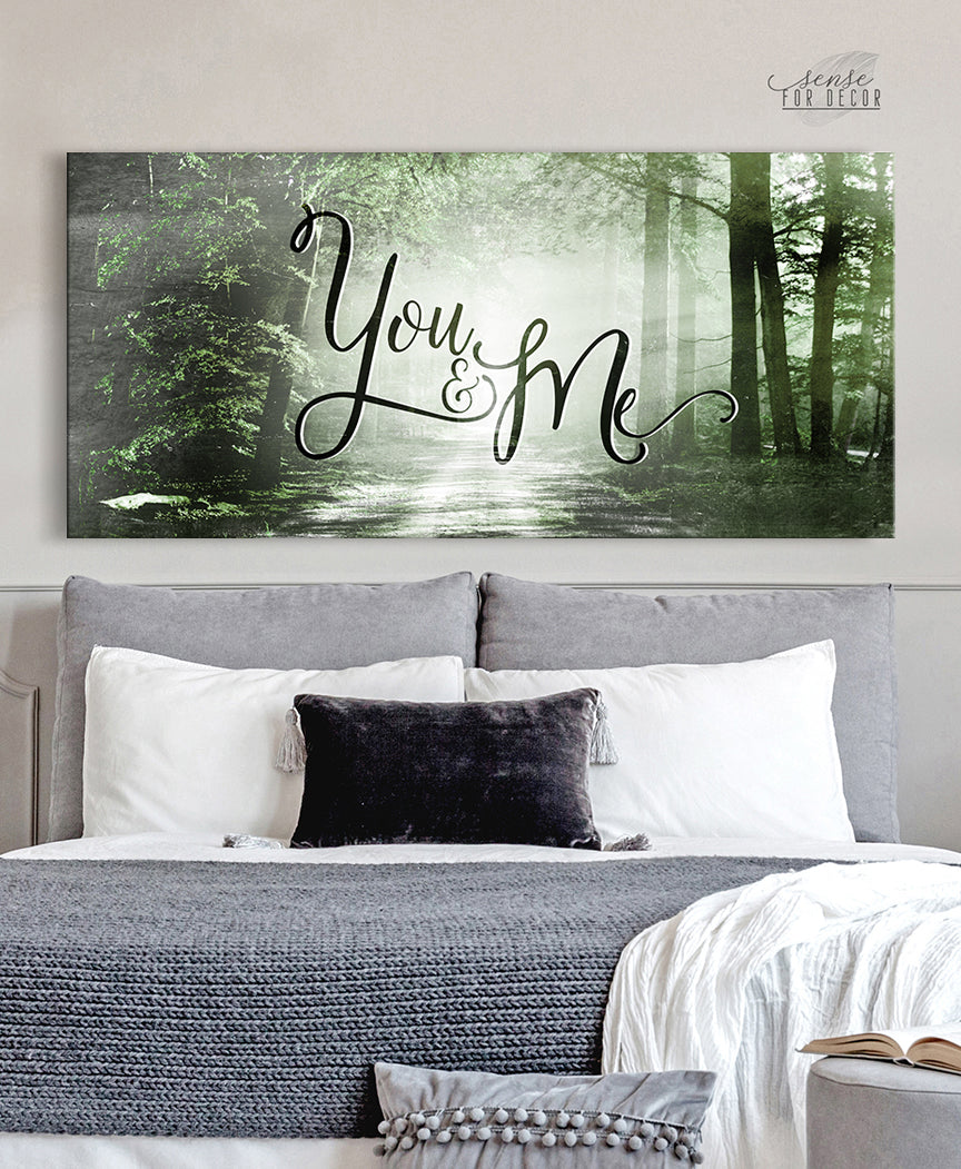 Exclusive Couples Wall Art - 'You and Me V8' with Wood Frame, Ready to Hang! Buy 2, Save 20%
