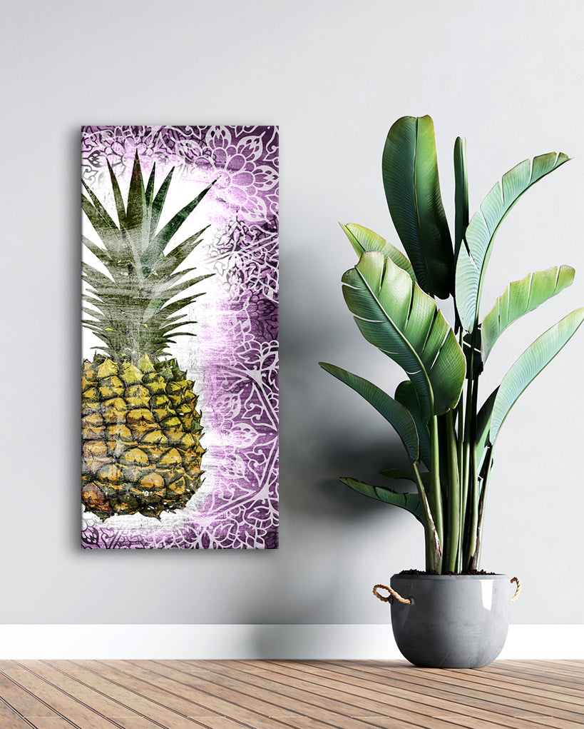 Boho Pineapple Mandalas V2 Wall Art: Wood Frame, Ready to Hang - Buy 2, Save 20%