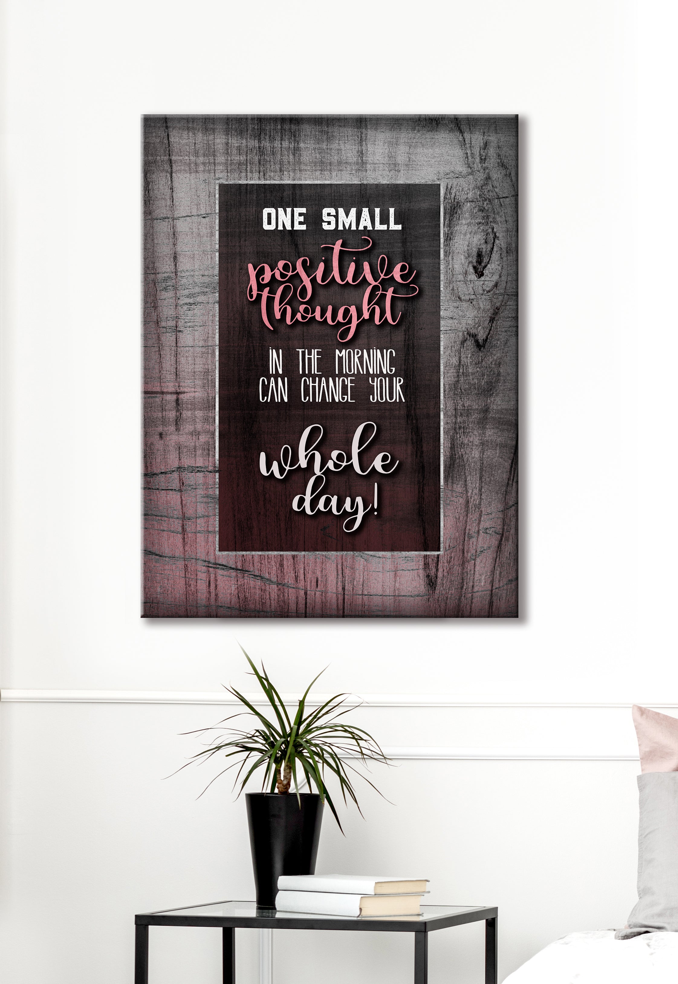 Hot Deal! Inspire Wall Art: One Positive Thought (Wood Frame, Ready To Hang)