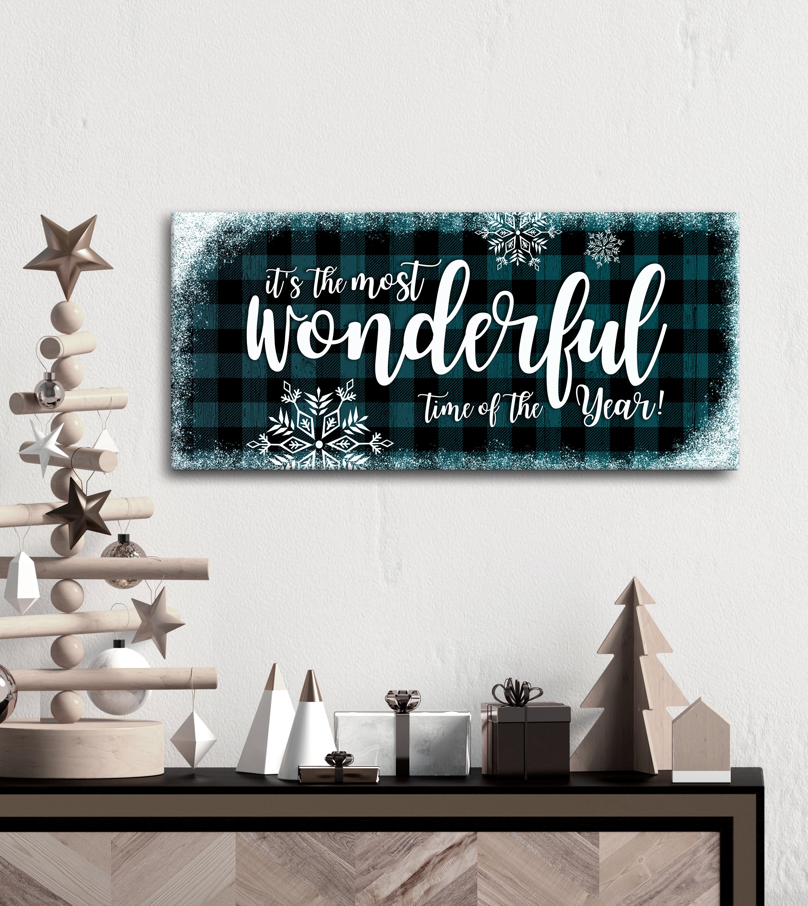 Holiday Wall Art: High - Quality Wood - Framed Ready - to - Hang for Festive Times