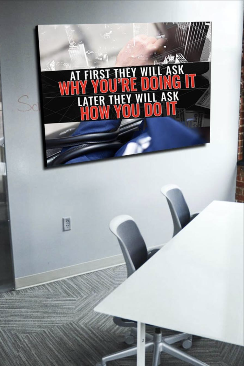 Business Wall Art: Ready-to-Hang Canvas with Wood Frame - Buy 2, Save 20%