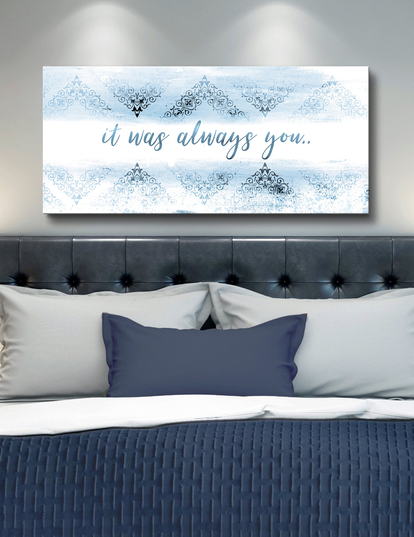 Hot Deal! Couples Wall Art 'It Was Always You' V9 with Wood Frame, Ready to Hang
