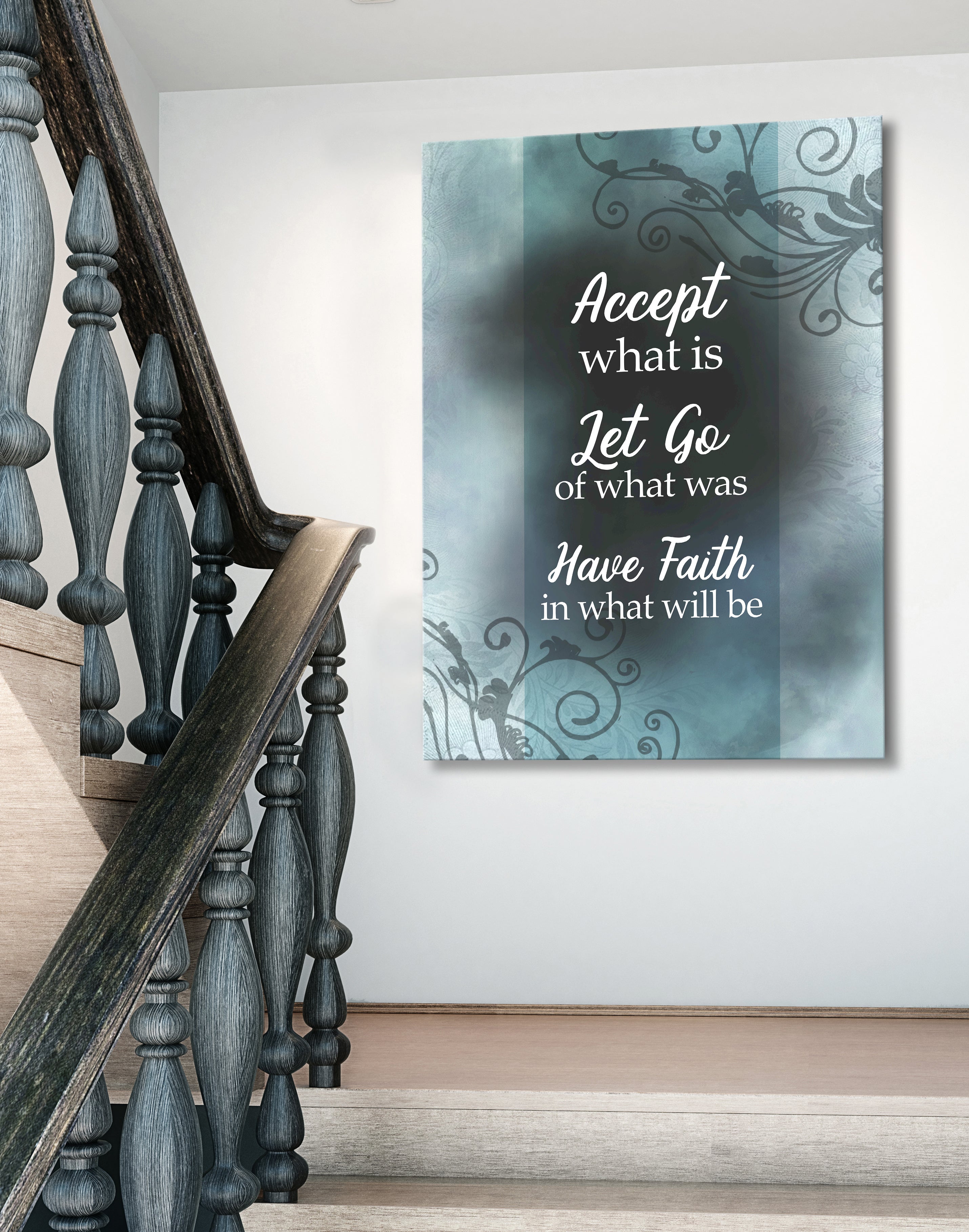 Ready-to-Hang Wood Frame Home Wall Art: Embrace What Is