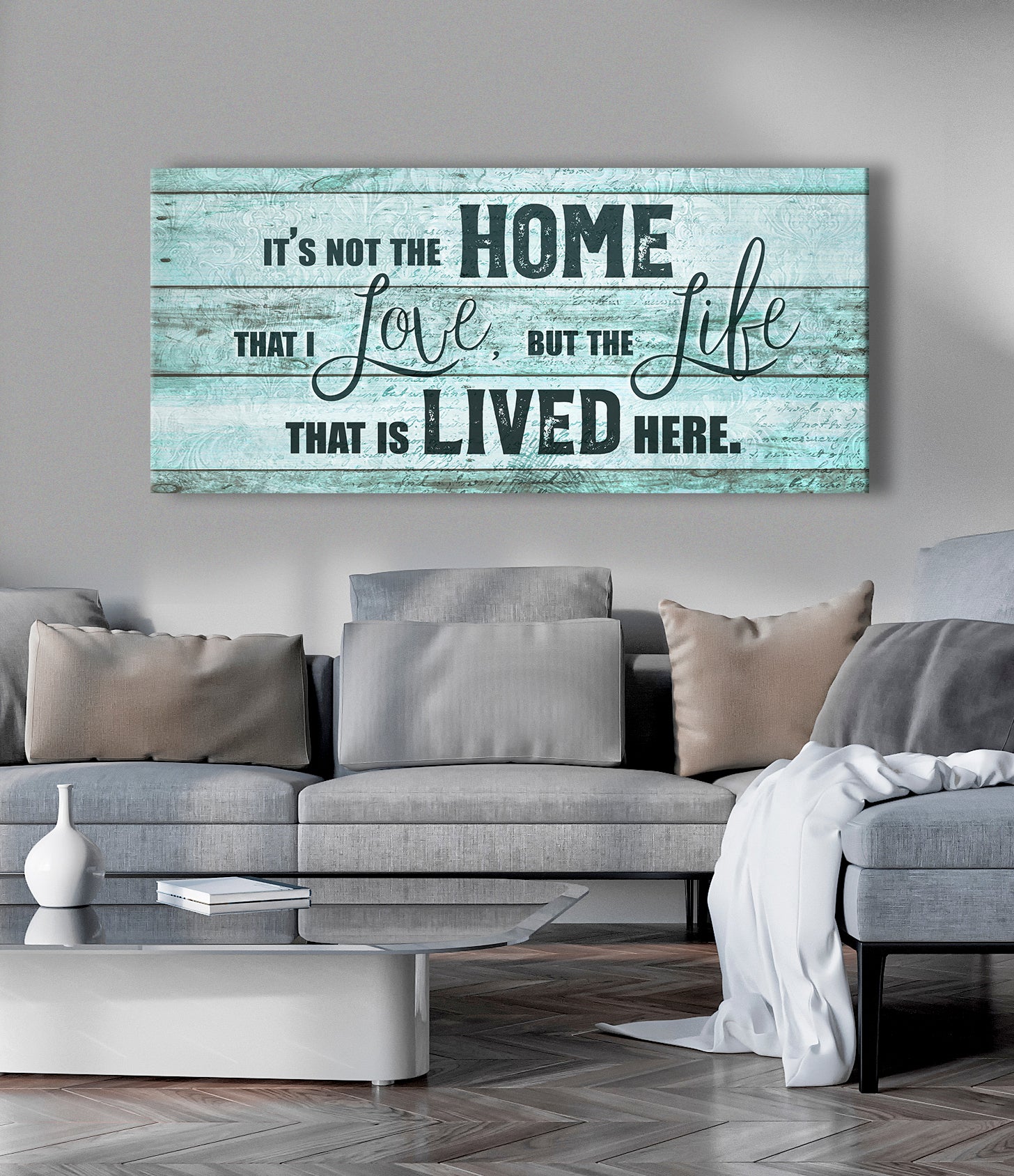 High - Quality Wood - Framed Wall Art: 'It's Not The Home That I Love' Ready To Hang