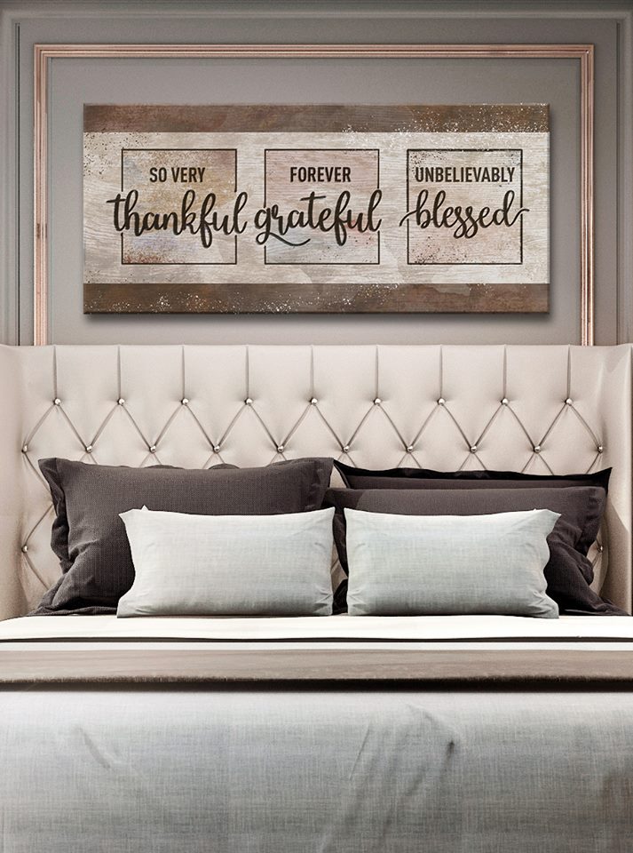 Christian Wall Art: Thankful, Grateful, Blessed - Buy 2 Get 20% Off!
