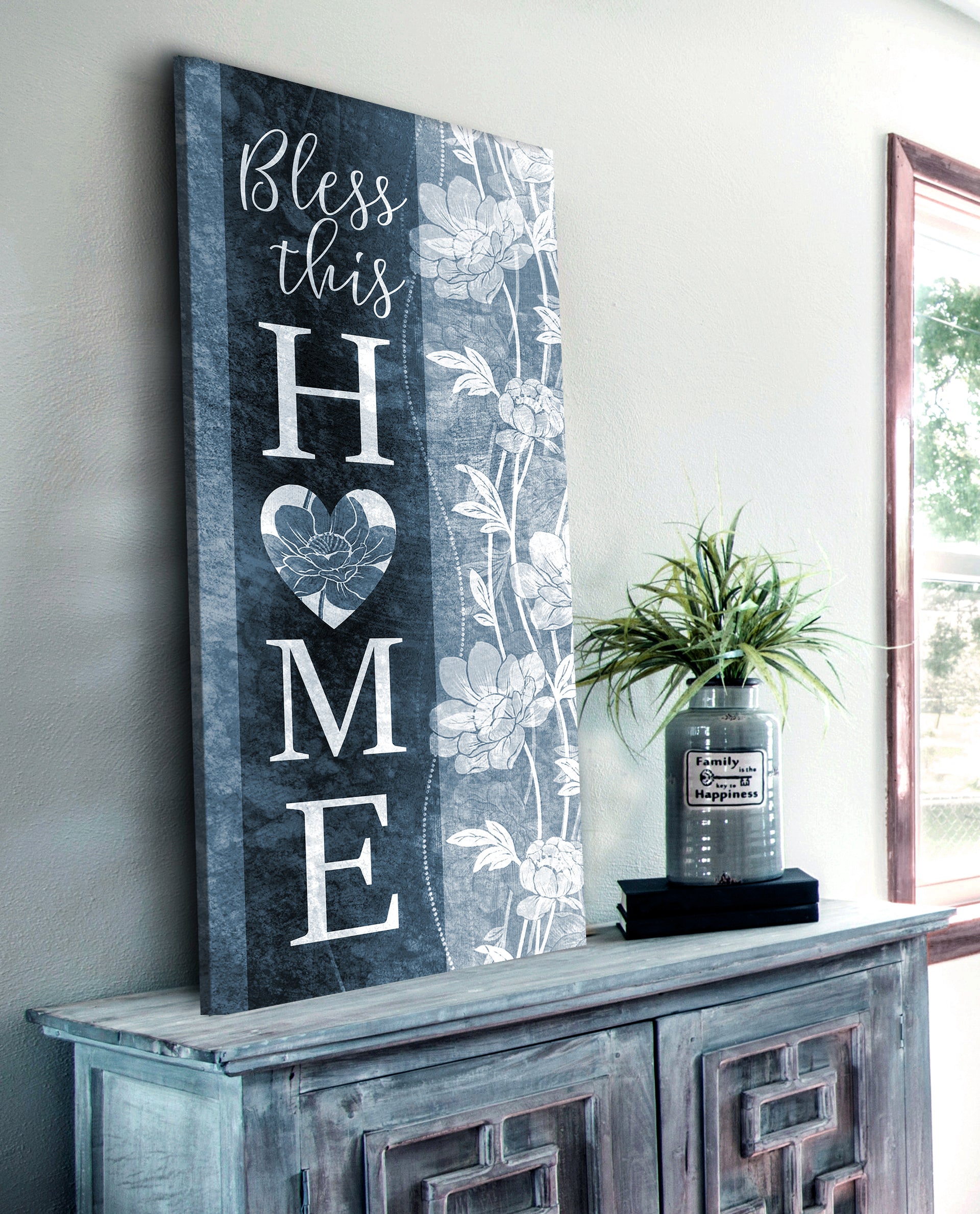 Christian Wall Decor: 'Bless This Home' Wood-Frame Wall Art, Ready to Hang! Buy 2, Save 20%