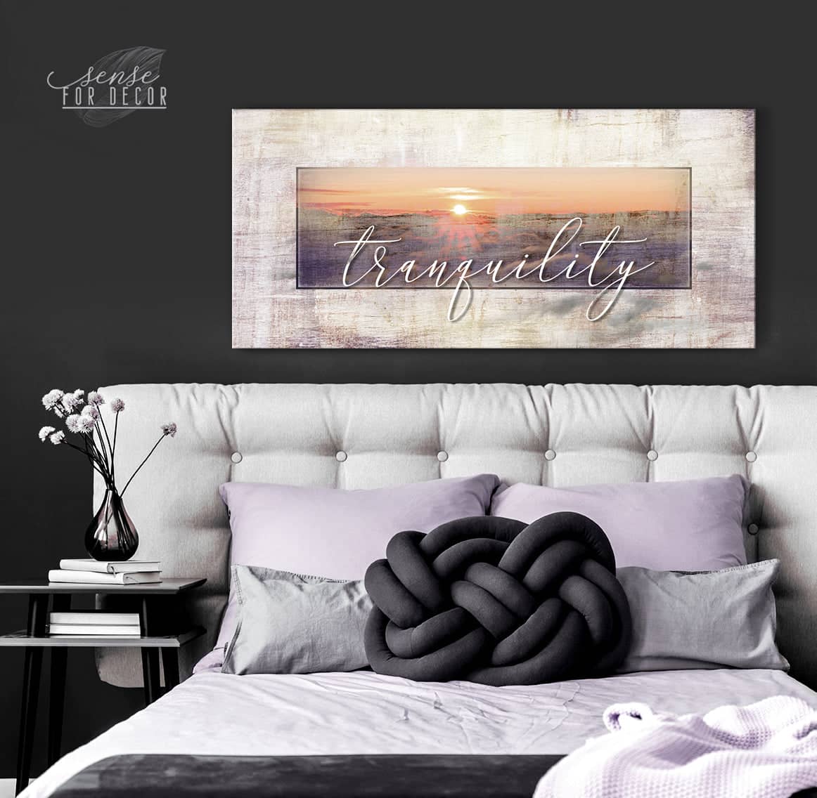 Tranquility Bedroom Wall Art with Wood Frame - Ready to Hang! Buy 2, Save 20%