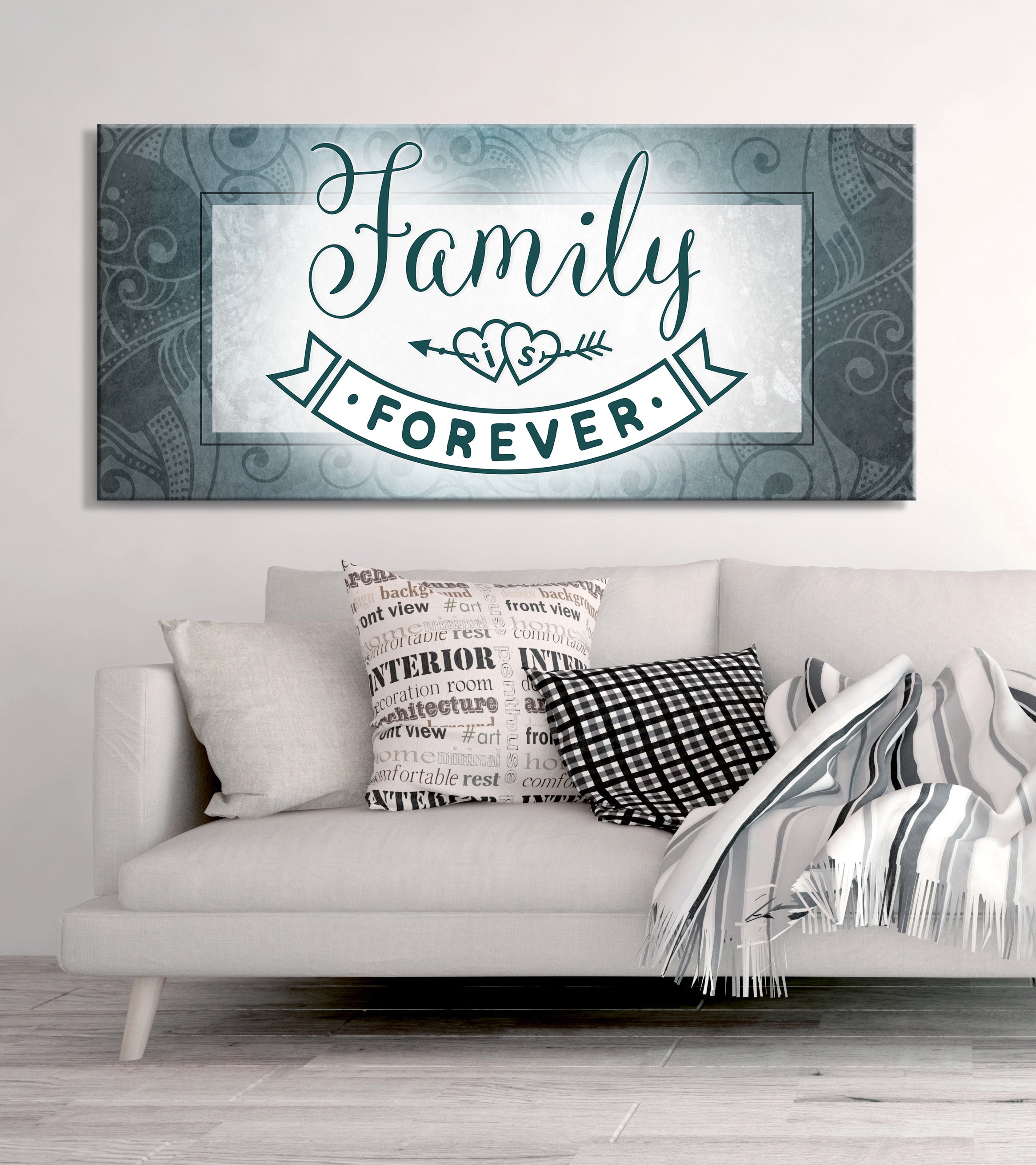Hot Deal! Family Wall Art: Family Is Forever (Wood Frame, Ready To Hang)