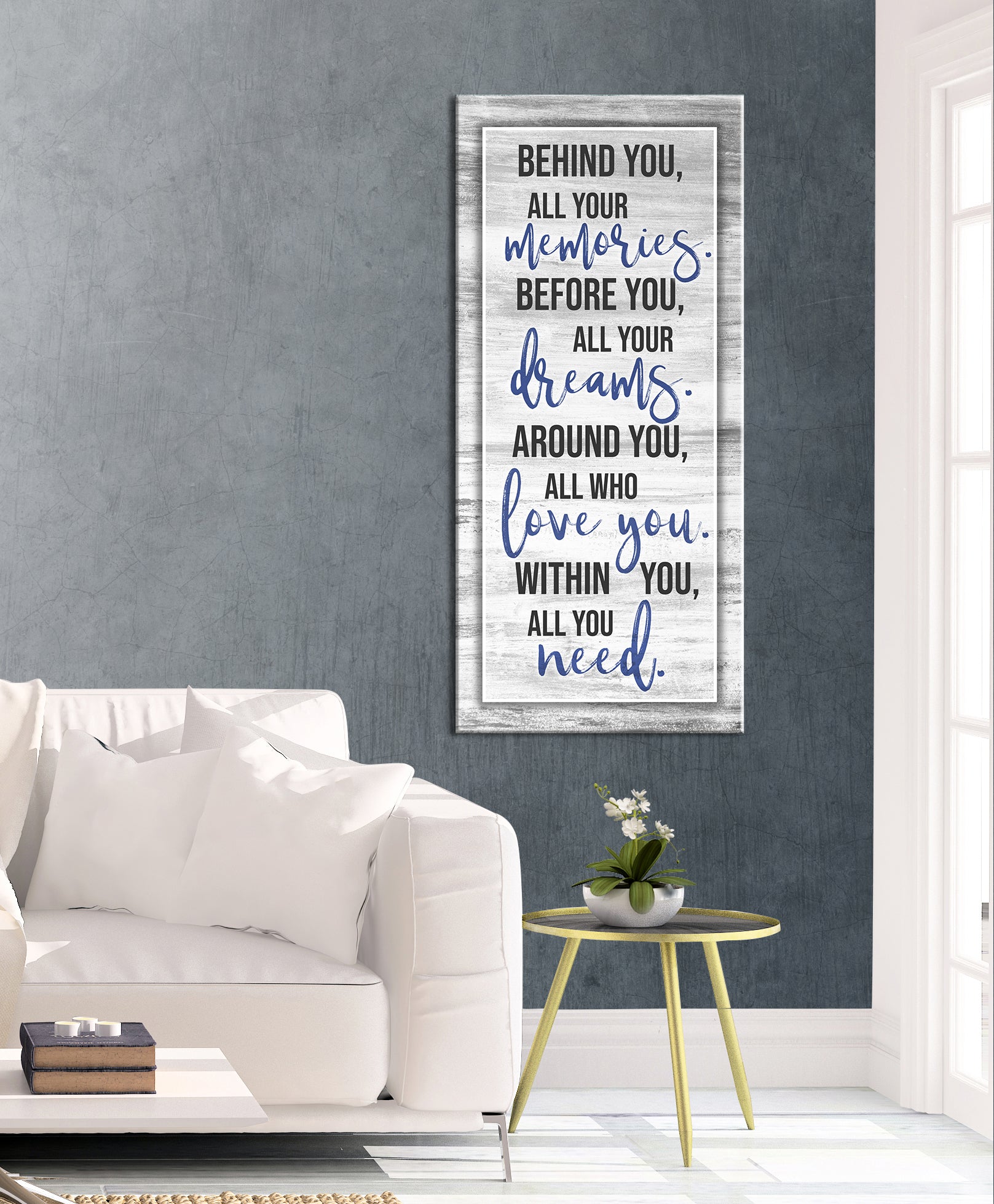 Ready-to-Hang Wood Framed Home Wall Art: Memories Behind You v2