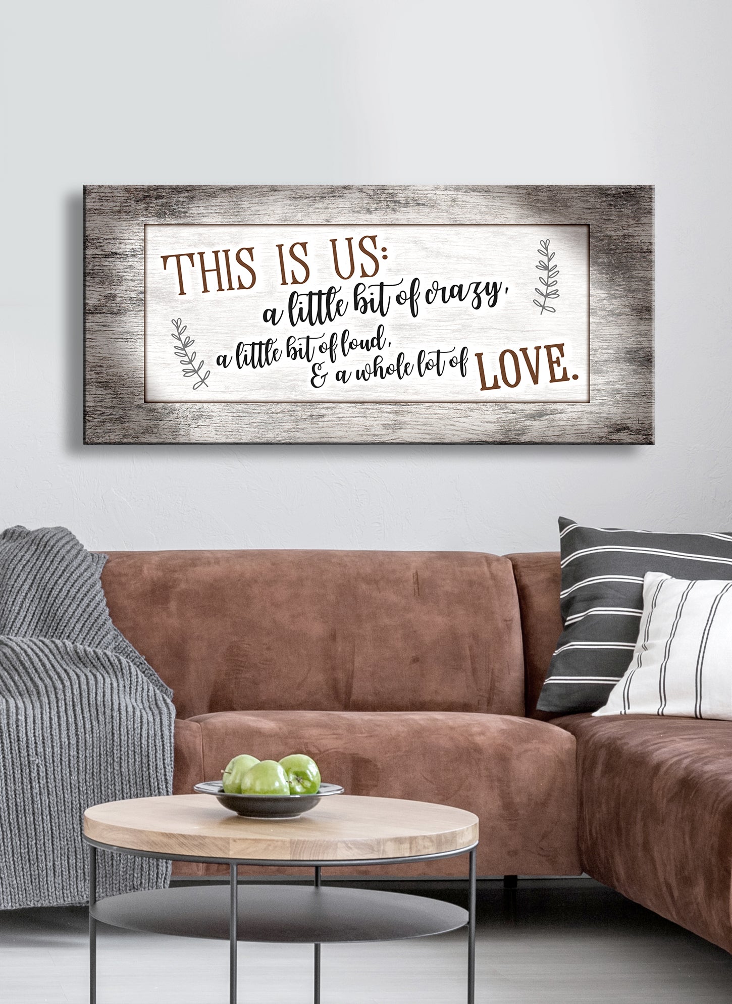 Family Wall Art: 'This Is Us Crazy V5' - Wood Frame, Ready to Hang! Buy 2, Save 20%