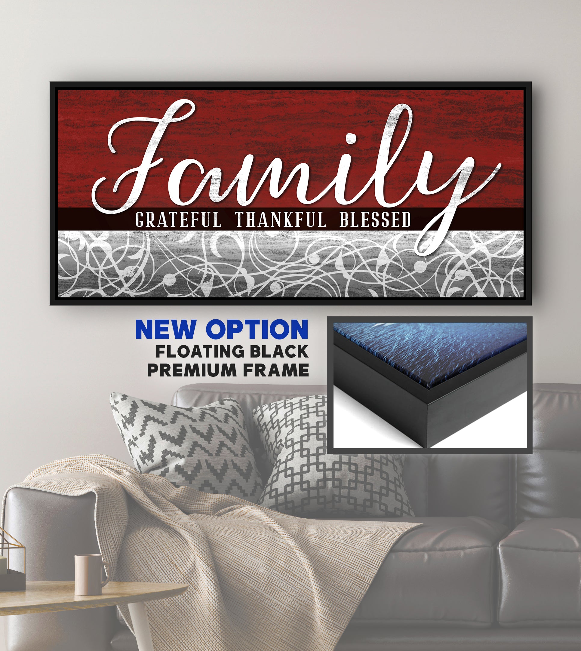 Family Wall Art V6: Wood Frame, Ready to Hang - Buy 2 Save 20%