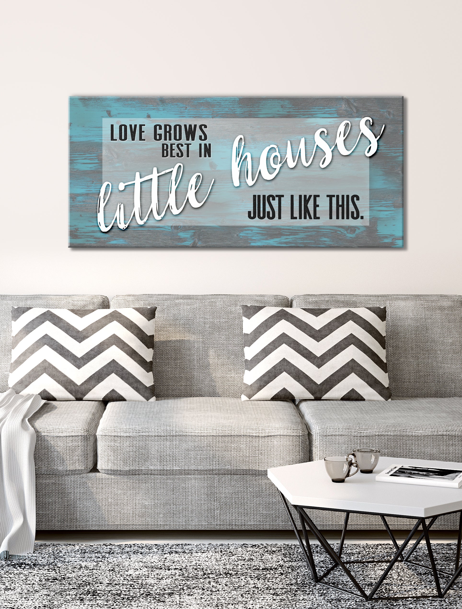 Hot Deal! Ready - To - Hang Wood - Framed 'Love Grows Best' Home Wall Art