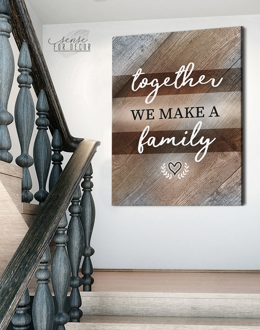 High - Quality Wood - Framed Family Wall Art V3: Ready To Hang