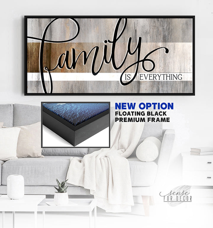 Exclusive Family Wall Art - Family Is Everything V2: Buy 2, Save 20%!