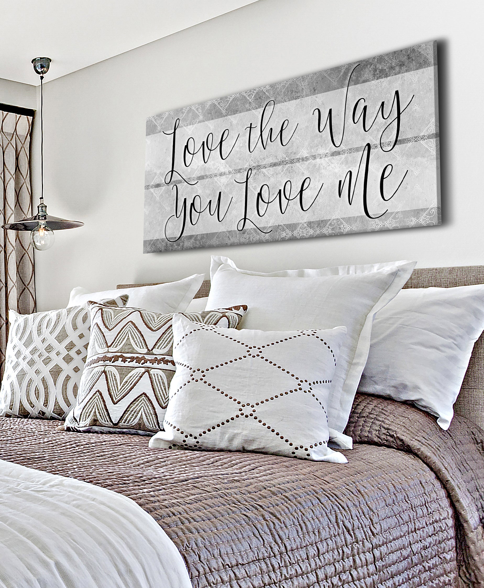 Hot! Couples Wall Art - 'Love The Way You Love Me' (Wood Frame, Ready To Hang)