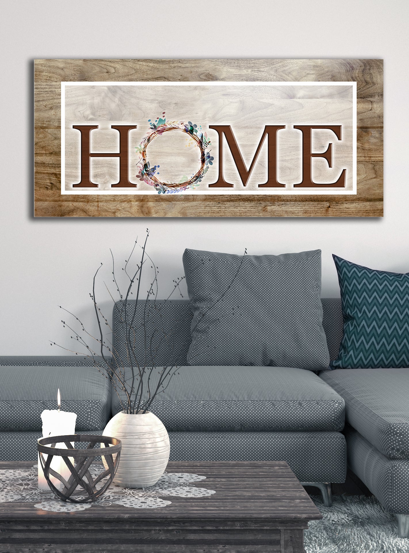 High - quality Spring Wall Art with Wood Frame, Ready to Hang for Your Home