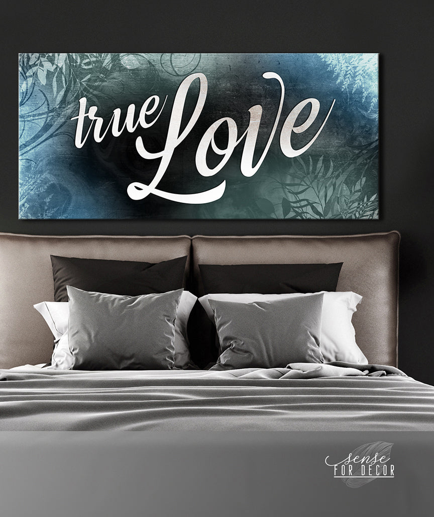 Hot! Couples Wall Art - True Love (Wood Frame, Ready To Hang)