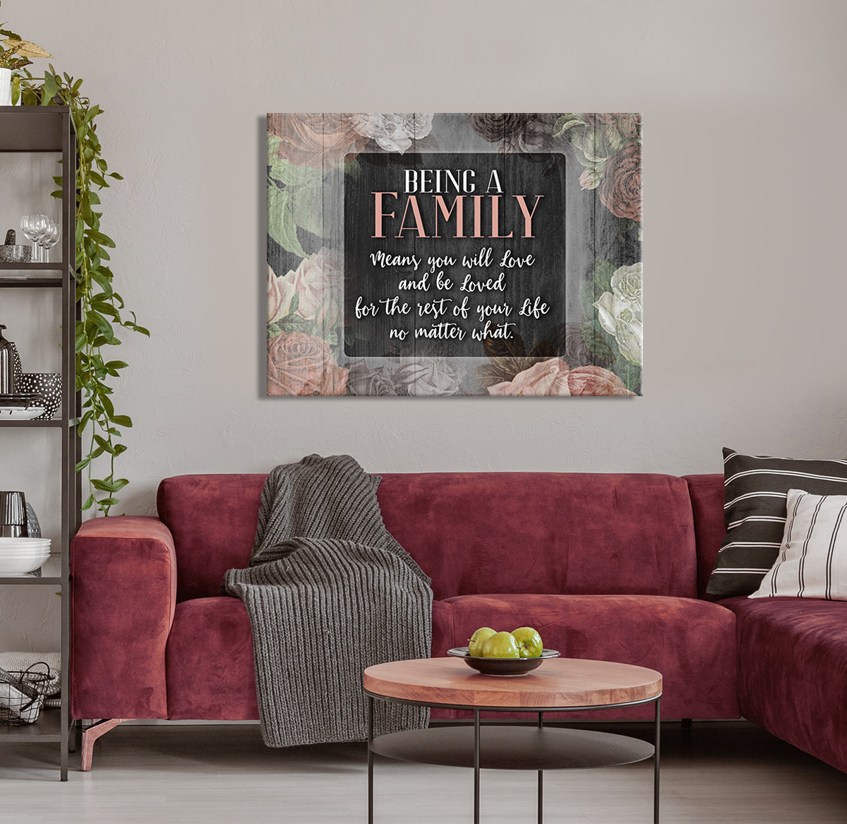Family Wall Art V2: Wood Frame, Ready to Hang - 20% Off on 2 Items!