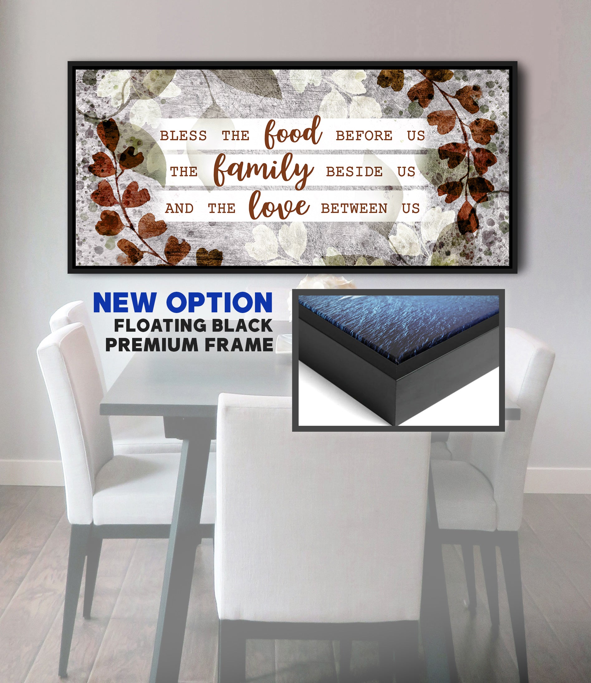 Hot Deal! Christian Bless the Food V21 Wood Frame Wall Art (Ready To Hang)