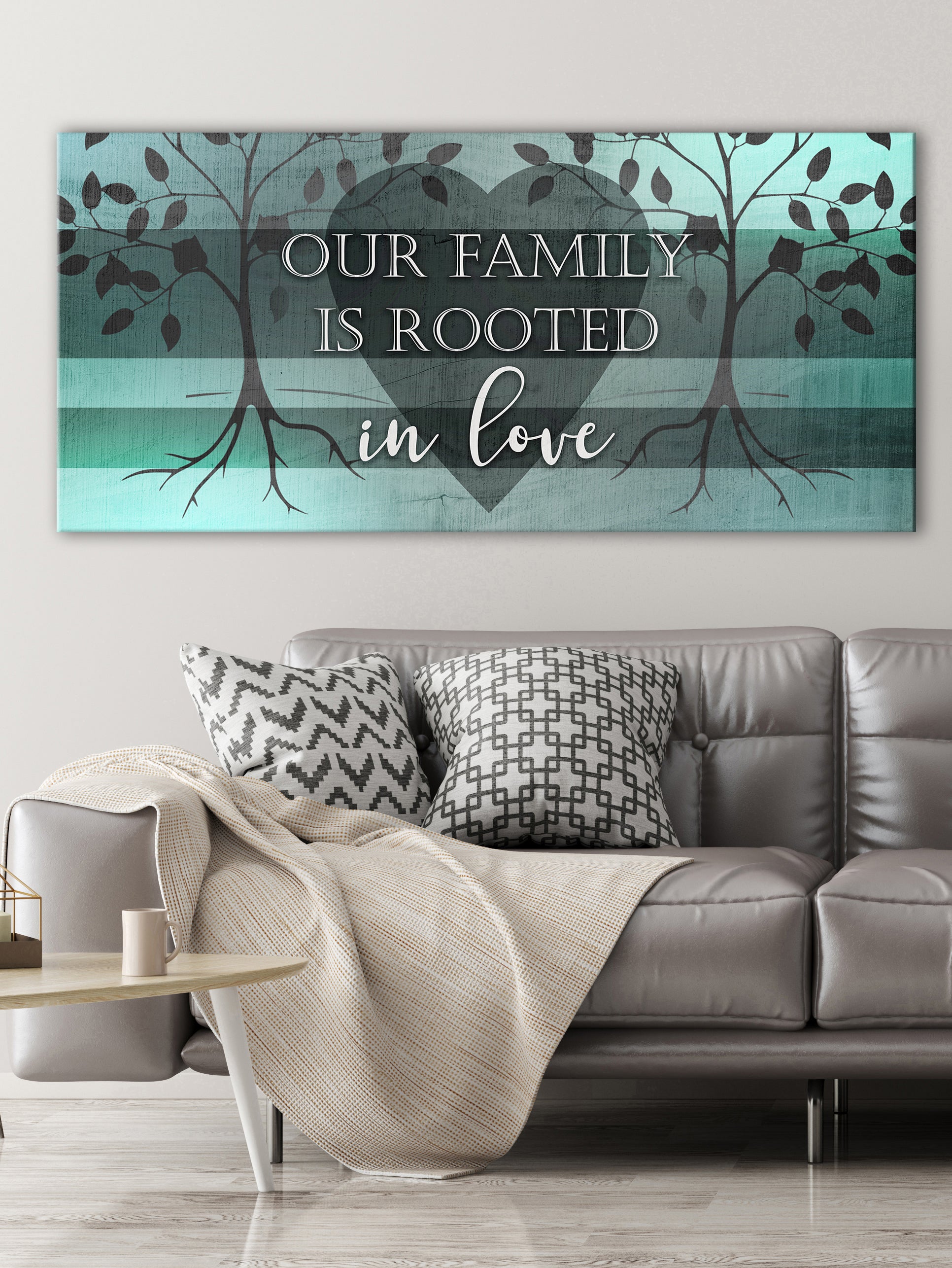 Hot! Family Wall Art: Family Rooted in Love (Wood Frame, Ready to Hang)