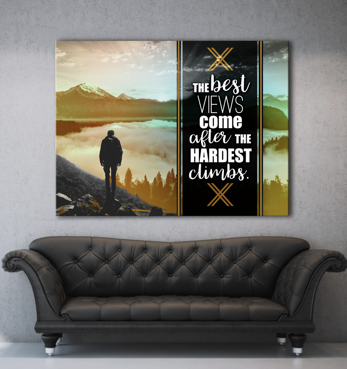 Exclusive Business Wall Art: Highest Climbs Wall Art with Wood Frame, Ready to Hang - Buy 2 Save 20%