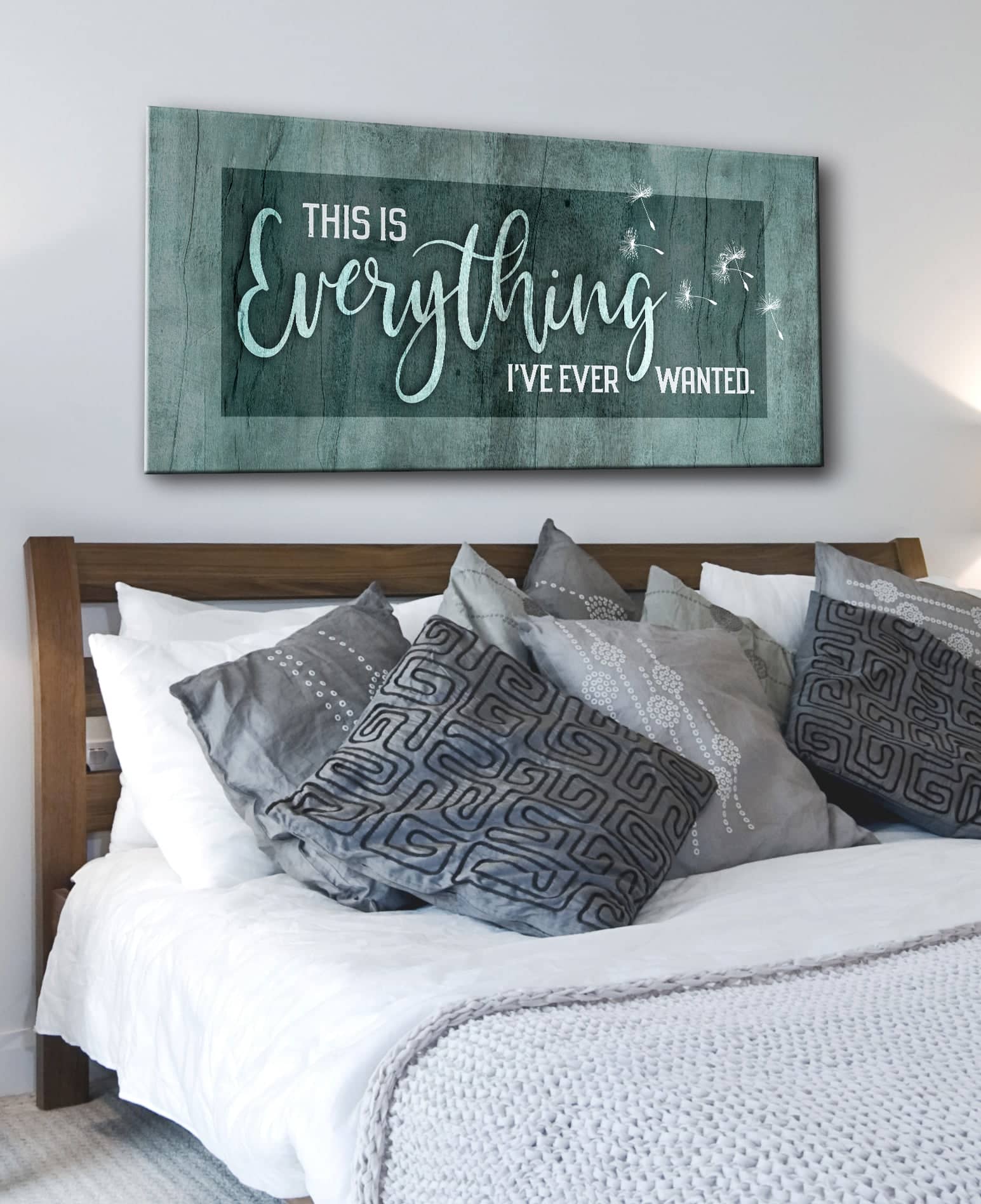 Exclusive Bedroom Wall Art - 'This Is Everything I've Ever Wanted' with Wood Frame, Ready to Hang! Buy 2, Save 20%