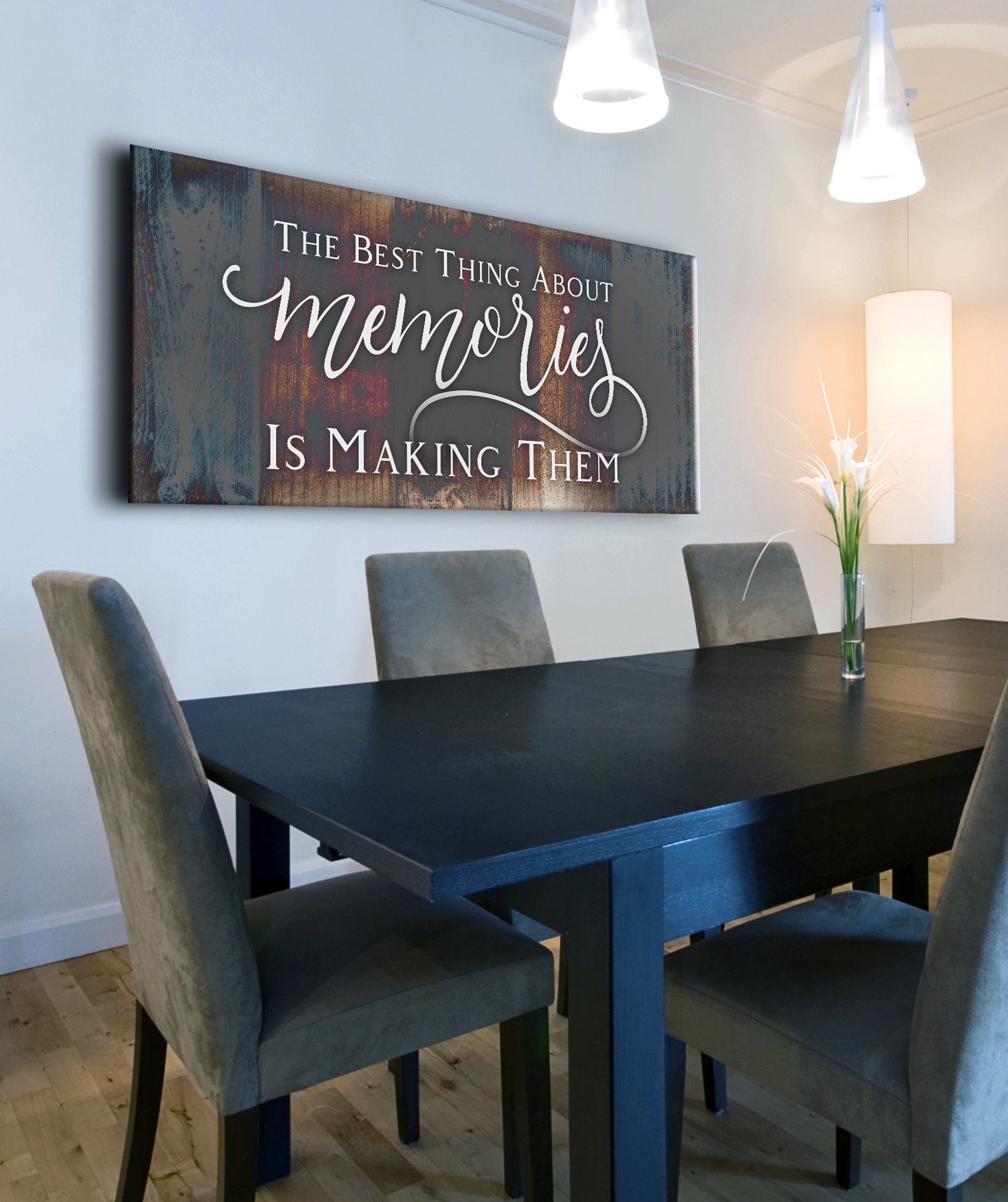 High - Quality Wood - Framed Home Wall Art: Cherish Memories, Ready To Hang
