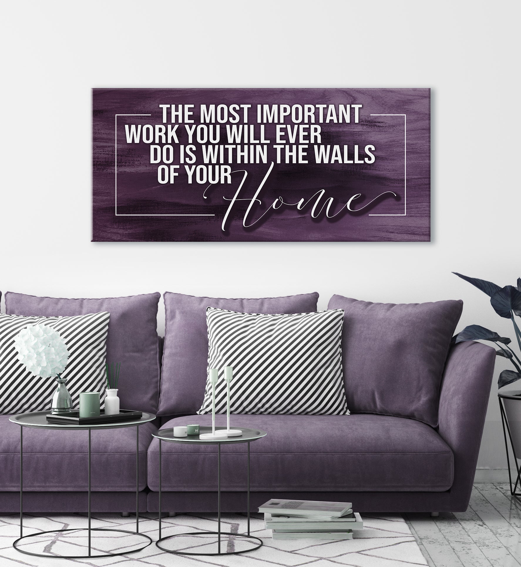 Hot Deal! Ready-to-Hang Wood Frame Home Wall Art