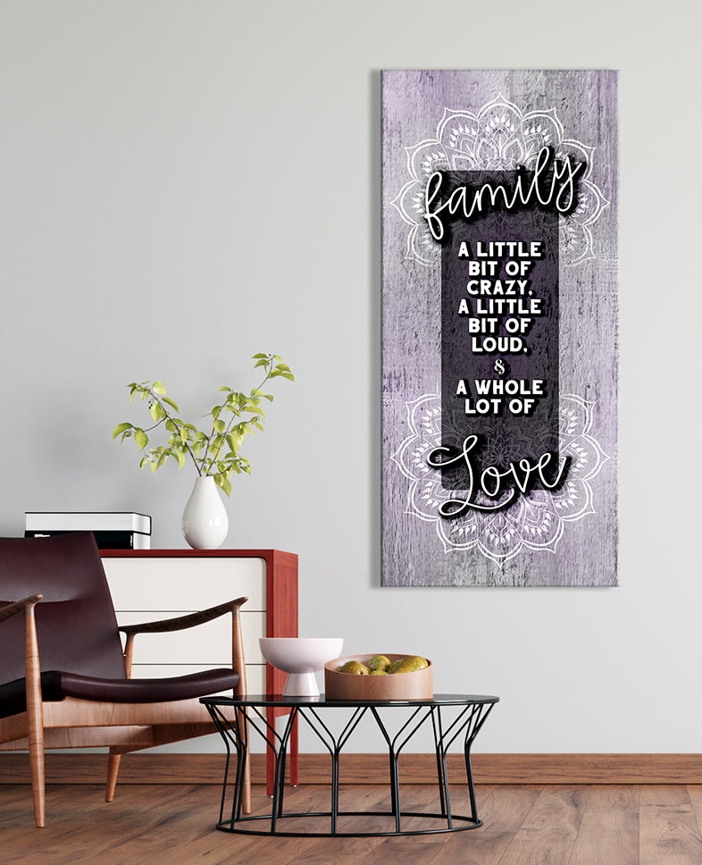 Hot! Boho Family Wall Art V4 with Wood Frame, Ready to Hang
