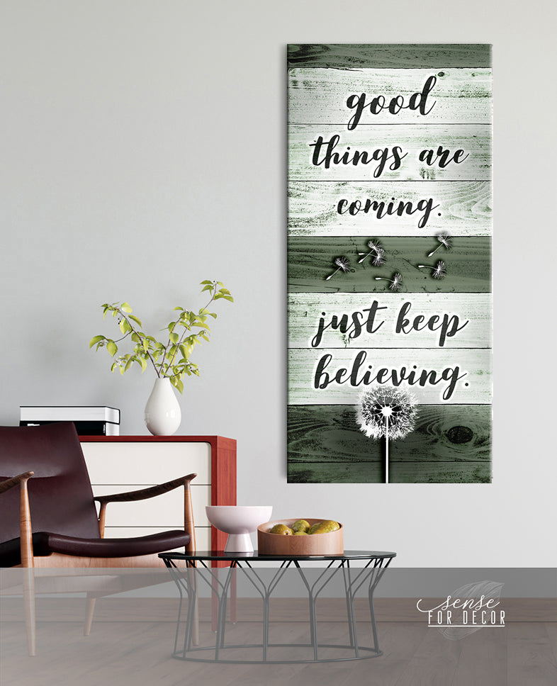Hot Deal! Inspire Wall Art: Good Things Are Coming (Wood Frame, Ready To Hang)