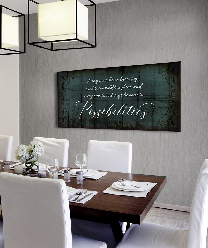 Hot! Ready - To - Hang Wood - Framed Home Wall Art: May Your Home Know Joy