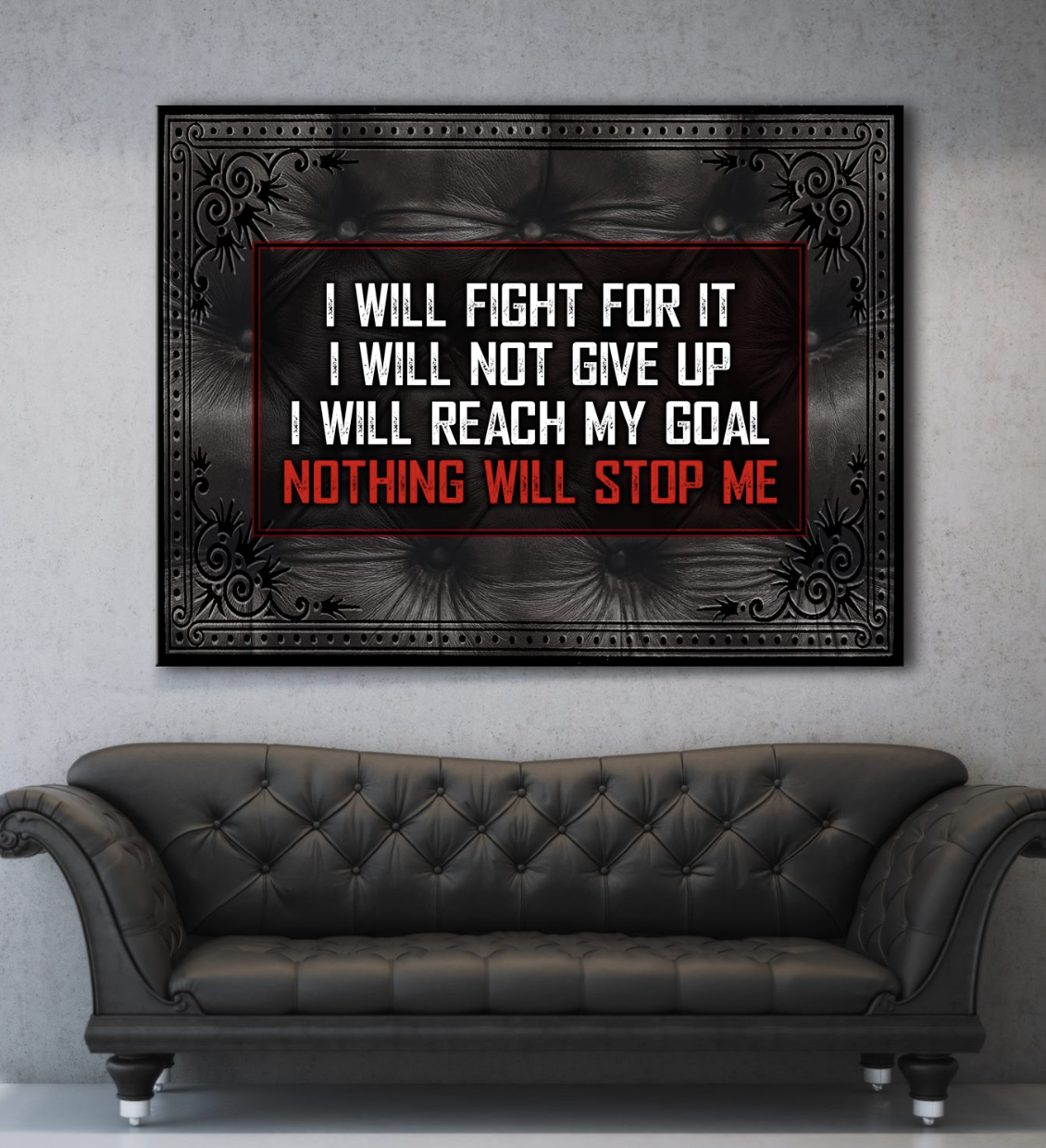 Exclusive Offer: I Will Fight Business Wall Art Canvas (Wood Frame, Ready To Hang)