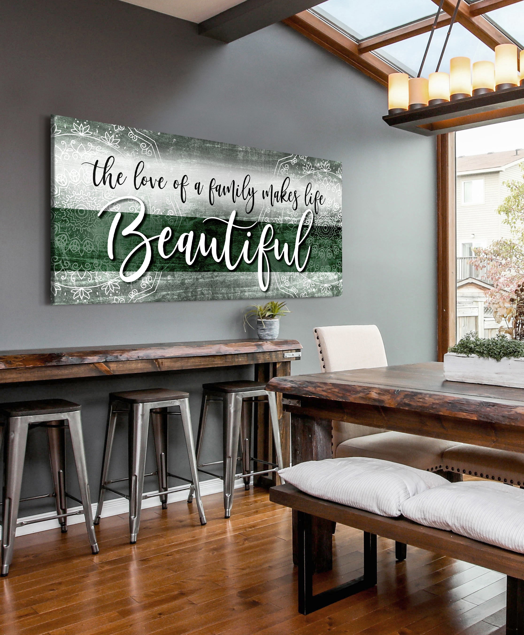 Boho Family Wall Art - Wood Frame, Ready To Hang! Buy 2 Get 20% Off