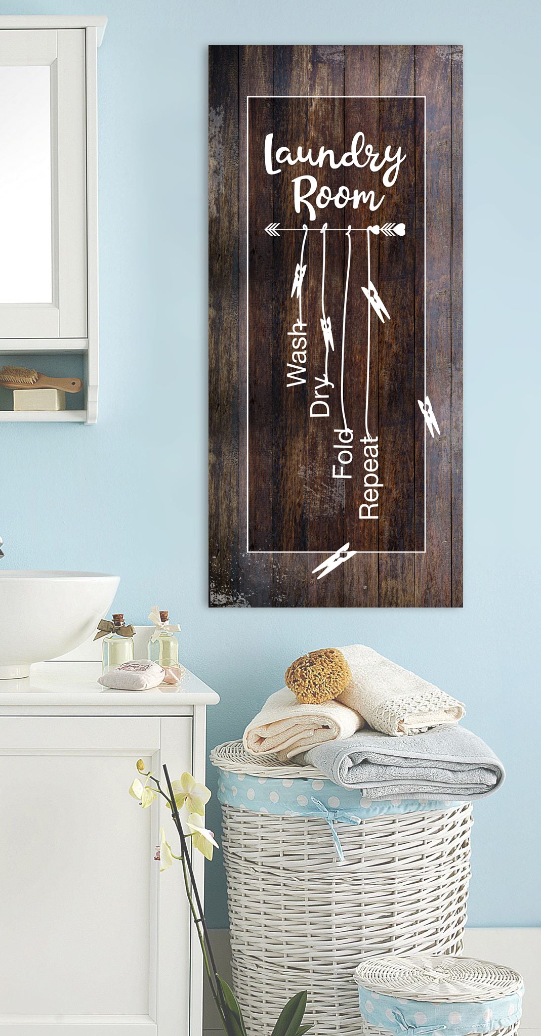 Ready-to-Hang Wood Frame Laundry Room Wall Art - Buy 2, Save 20%