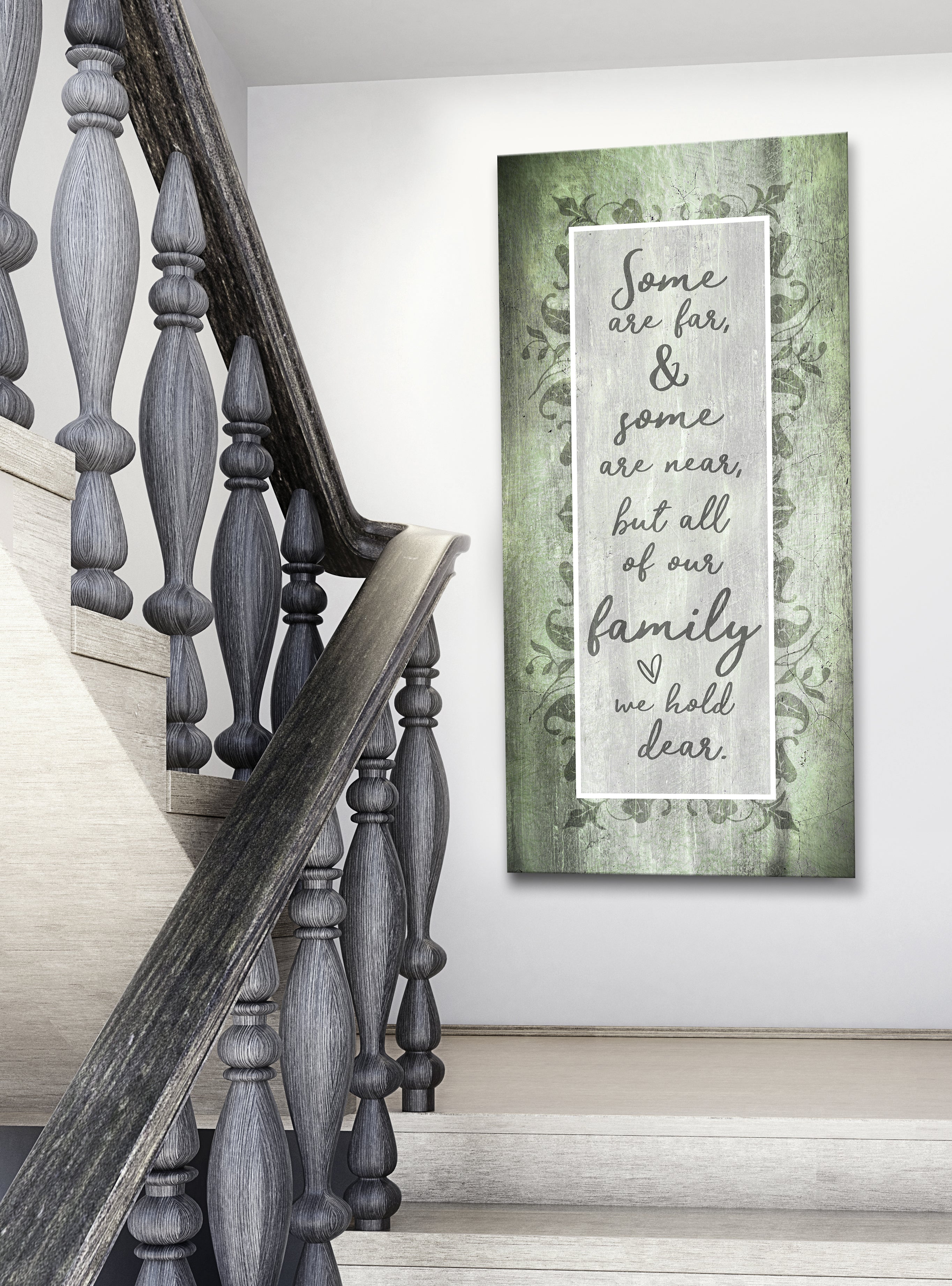 High - Quality Wood - Framed Family Wall Art: Some Near, Some Far (Ready to Hang)