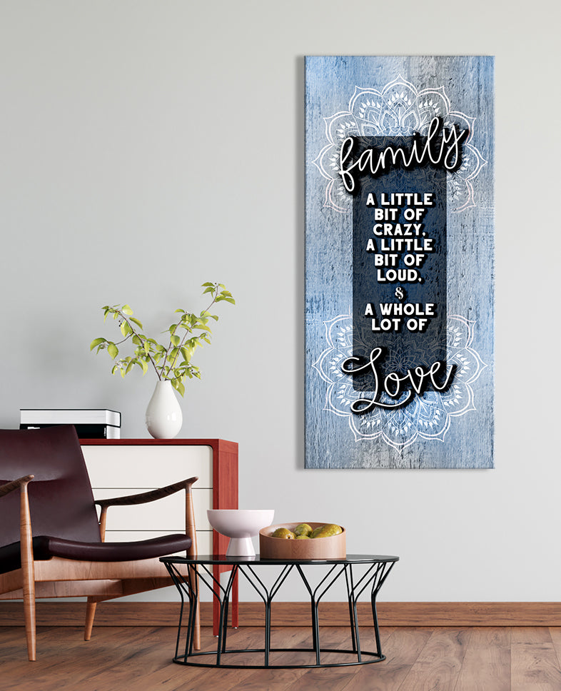 Hot! Boho Family Wall Art V4 with Wood Frame, Ready to Hang