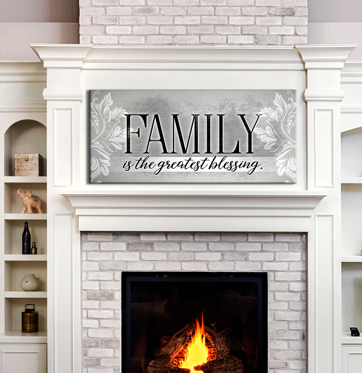 High - Quality Wood - Framed Family Wall Art: Family, Life's Greatest Gift, Ready To Hang