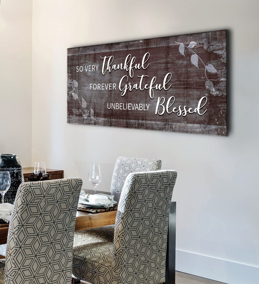 Hot Deal! Christian 'So Very Thankful V10' Wood Frame Wall Art (Ready To Hang)