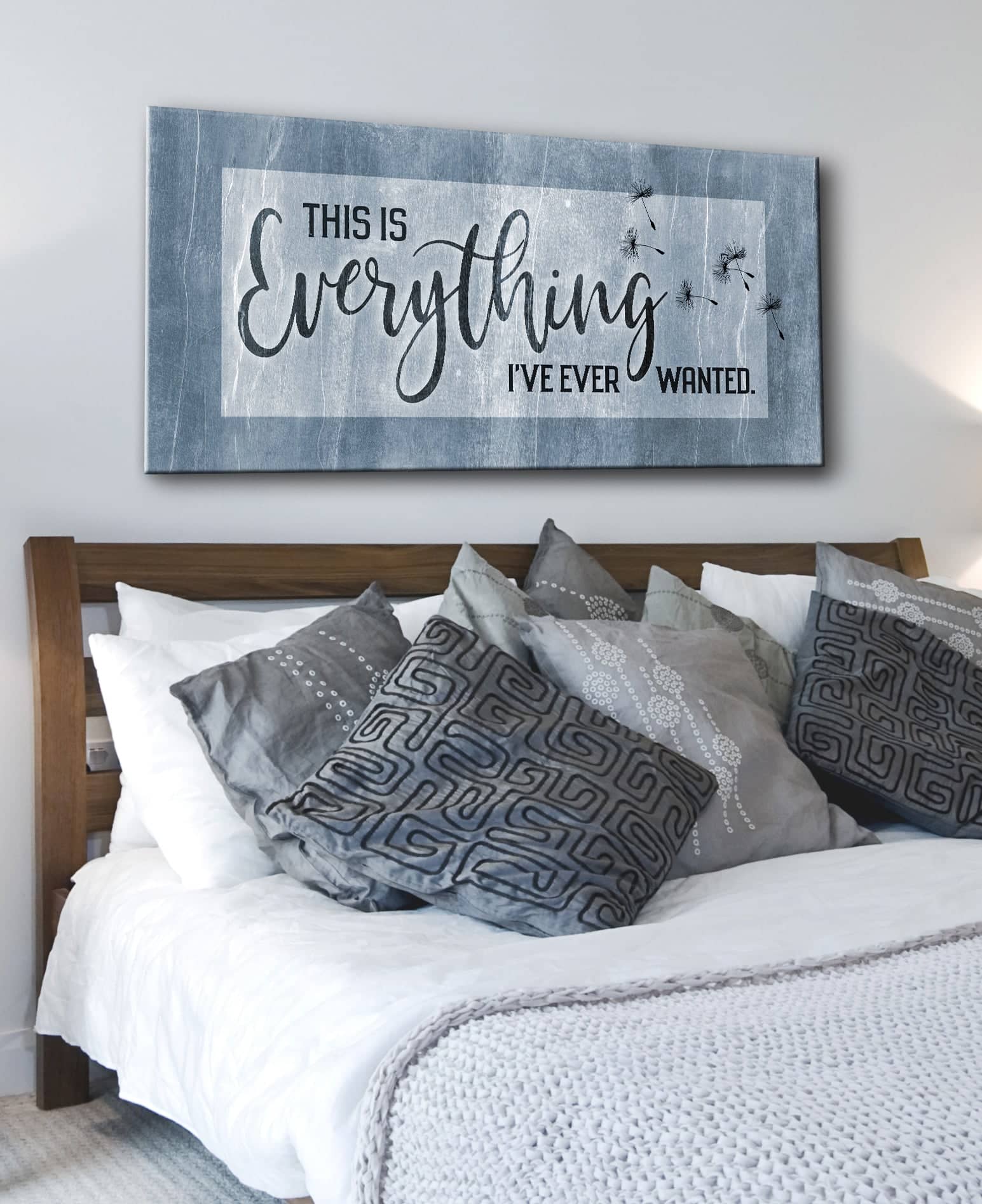Exclusive Bedroom Wall Art - 'This Is Everything I've Ever Wanted' with Wood Frame, Ready to Hang! Buy 2, Save 20%