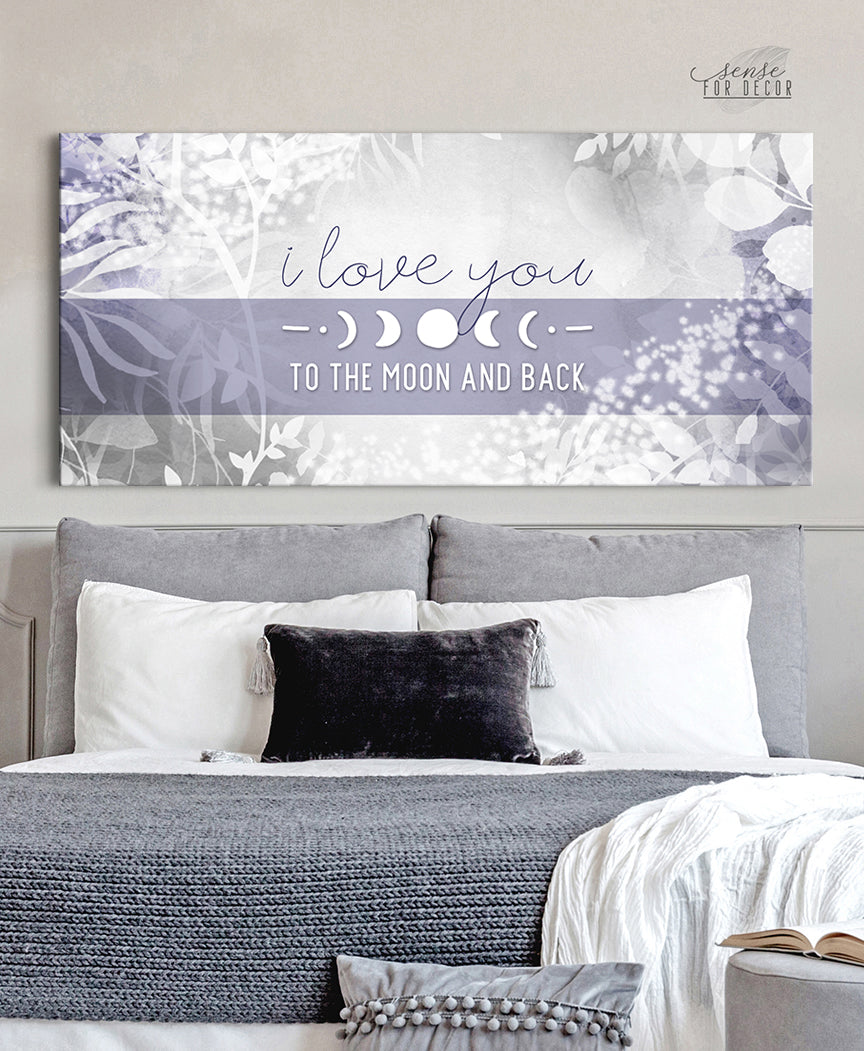 Hot Deal! Couples Wall Art - 'I Love You to The Moon and Back' (Wood Frame, Ready To Hang)