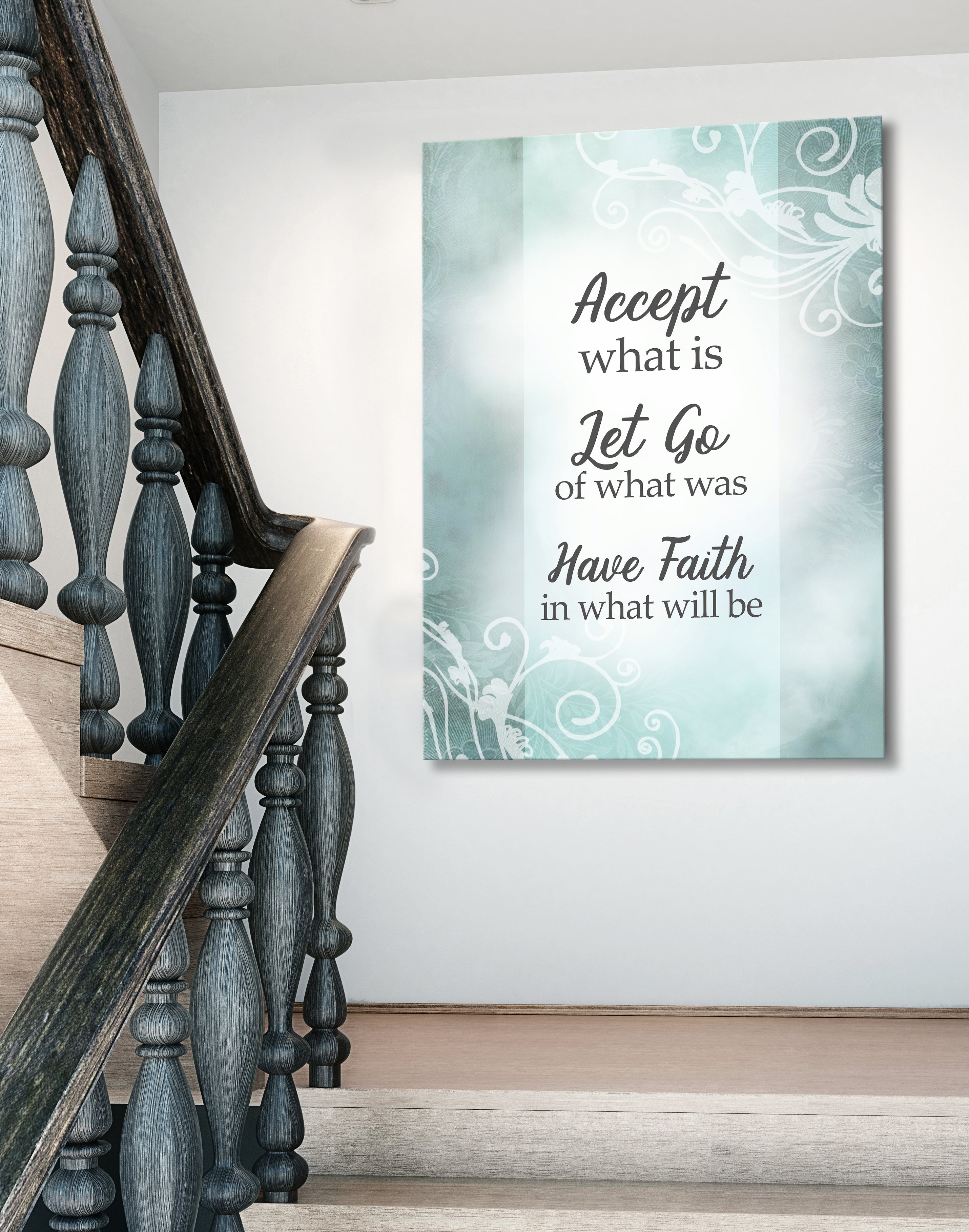 Ready-to-Hang Wood Frame Home Wall Art: Embrace What Is