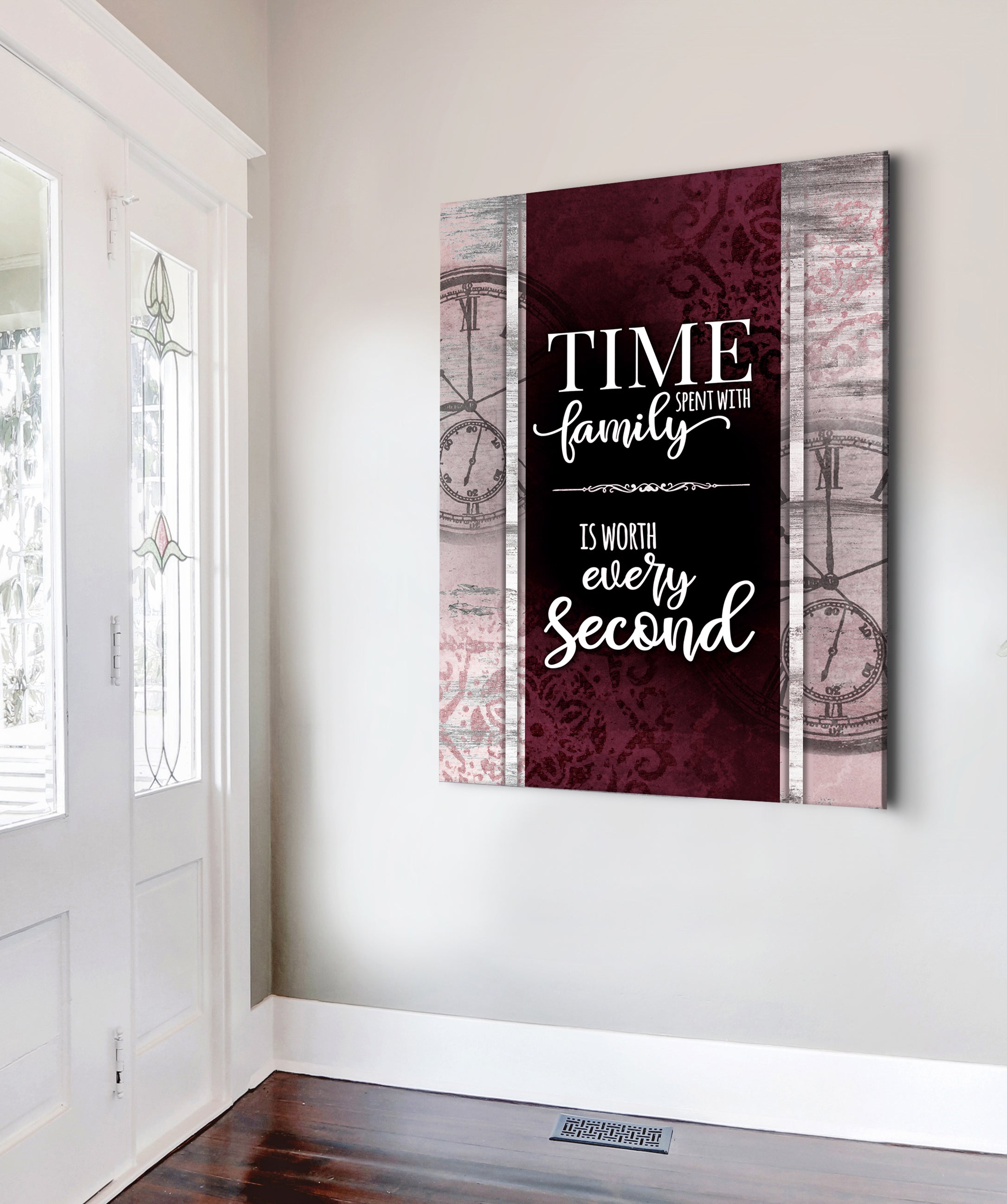 Family Wall Art: Ready - to - Hang Wood - Framed Time Spent With Family V3! Buy 2, Save 20%