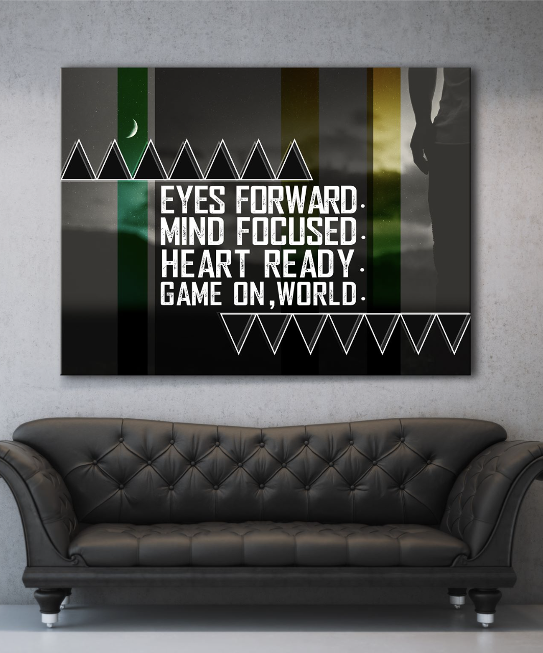High - Quality Business Wall Art: Ready - to - Hang Game On World Canvas with Wood Frame