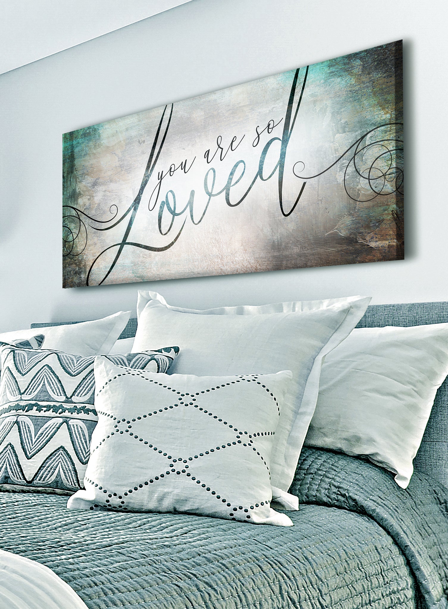 Hot! Couples Wall Art: You Are So Loved V2 - Wood Frame, Ready To Hang